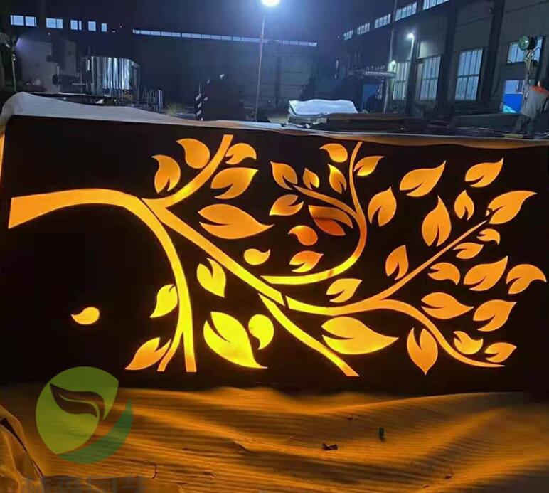 朗县耐候钢板灯箱