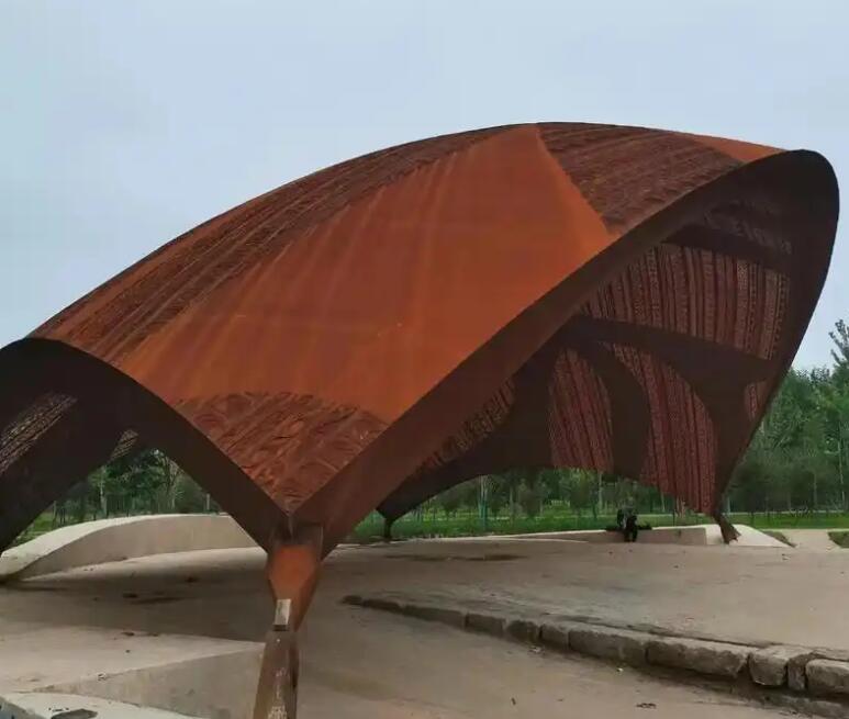 朗县耐候钢幕墙案例